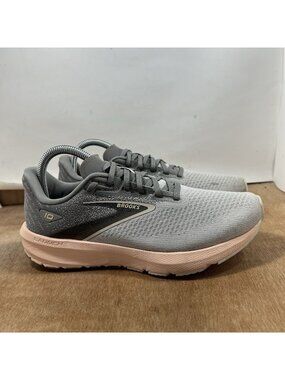 Brooks Launch 10 Womens Size 8.5 Running Shoes Grey Pink 1204711B103